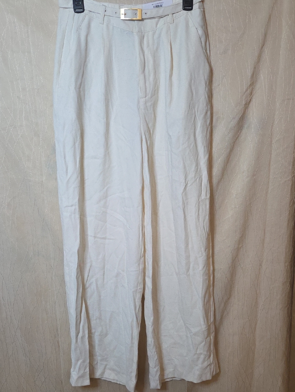 INC‎ International Concepts Cream Wide-Leg Chinos